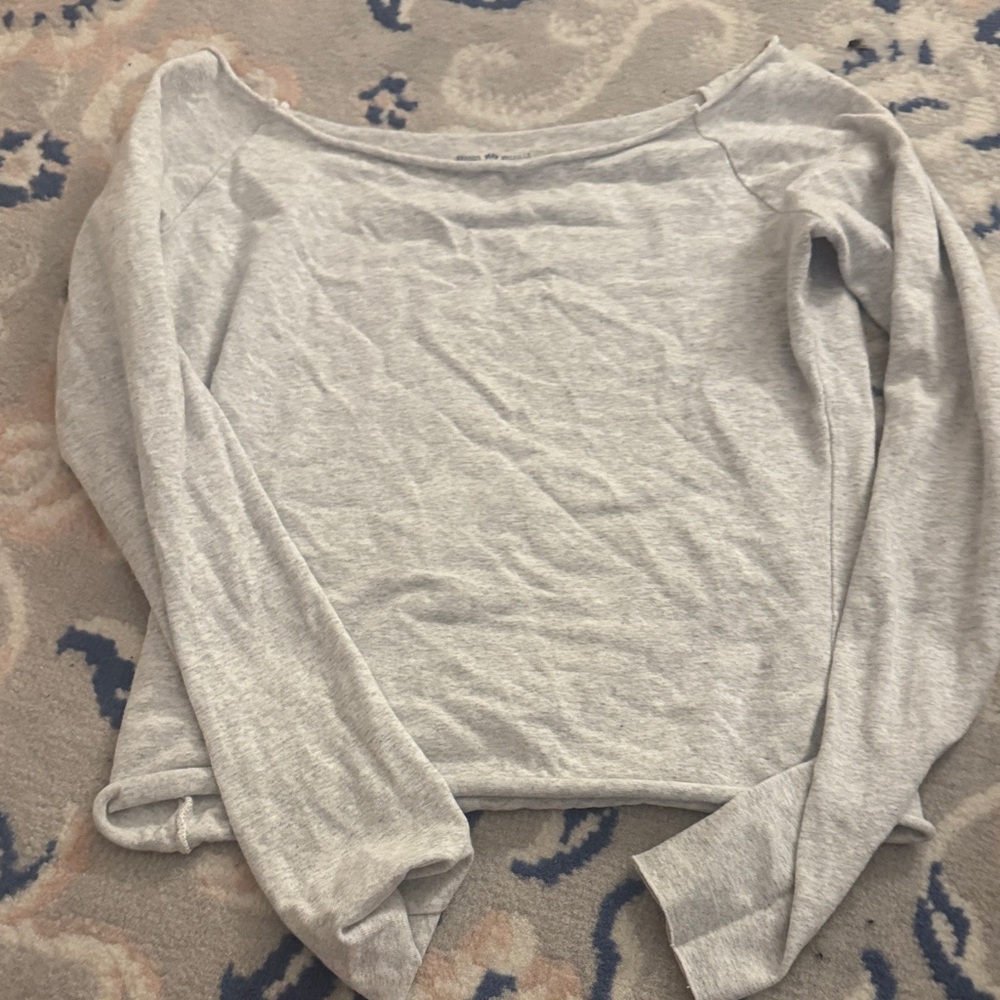 Brandy Melville Heather Gray Long Sleeve Top